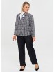 Брючный костюм артикул: М216 черно-белый от OVERYOU - вид 6