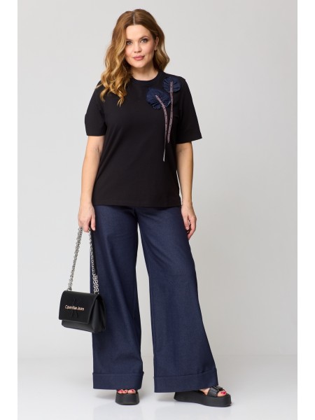 1368 синий, черный