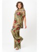 Брючный костюм артикул: 1426 хаки, цветы от Мишель Шик - вид 8