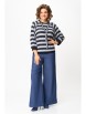 Кофта, джемпер артикул: 782/1 синий, полоска от Мишель Шик - вид 5