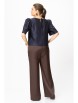 Брючный костюм артикул: 1013/3 синий от BonnaImage - вид 2