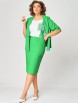 Юбочный костюм артикул: 1269 светло-зеленый от МишельСтиль - вид 1
