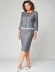 Юбочный костюм артикул: 1299 серый от МишельСтиль - вид 13