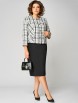 Плательный костюм артикул: 1324 черно-белый от МишельСтиль - вид 1