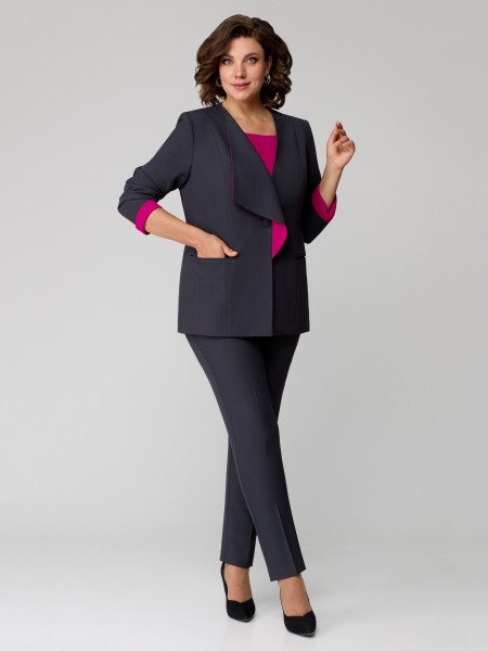 1145-1 графит+фуксия