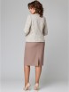 Юбочный костюм артикул: 1216-1 бежево-голубой от МишельСтиль - вид 2