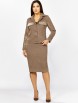 Юбочный костюм артикул: 1334 бежевый от МишельСтиль - вид 8