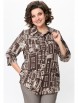 Блузка артикул: 408 коричневый от БелЭльСтиль - вид 1