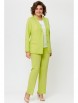 Брючный костюм артикул: 866+596 лимонно-салатовый от БелЭльСтиль - вид 3
