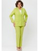 Брючный костюм артикул: 866+596 лимонно-салатовый от БелЭльСтиль - вид 1