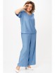 Брючный костюм артикул: 875+605 голубой от БелЭльСтиль - вид 4