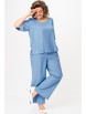 Брючный костюм артикул: 875+605 голубой от БелЭльСтиль - вид 5