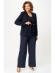 Брючный костюм артикул: 849+601 синий от БелЭльСтиль - вид 1