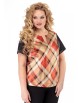 Блузка артикул: 835 клетка от БелЭльСтиль - вид 1