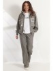 Брючный костюм артикул: 2544 серый от Магия Моды - вид 1