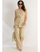 Брючный костюм артикул: 2579 песочный от Магия Моды - вид 1