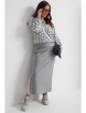 Юбочный костюм артикул: 2634 серый от Магия Моды - вид 1