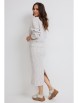 Юбочный костюм артикул: 2648 бежево-молочный от Магия Моды - вид 2