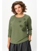 Кофта, джемпер артикул: 2268 зеленый от Rumoda - вид 1