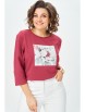 Кофта, джемпер артикул: 2282 бордовый от Rumoda - вид 9