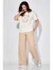 Брючный костюм артикул: 1194-1 бежевый от ТАиЕР - вид 6