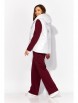 Спортивный костюм артикул: 1380 жемчужный, бордовый от ТАиЕР - вид 2