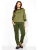 Брючный костюм артикул: 1381 олива от ТАиЕР - вид 1