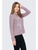 Блузка артикул: Фуфайка женская на пуговицах КАМЕЛИЯ, какао меланж от Style Margo - вид 2