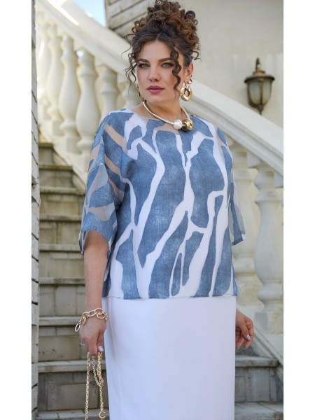 22673 синий+белый