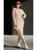Плательный костюм артикул: 23013 молочный+бежевый от Vittoria Queen - вид 5