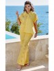 Брючный костюм артикул: 24193 желтый от Vittoria Queen - вид 1