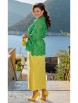 Юбочный костюм артикул: 24613/1 зеленый+лимонный от Vittoria Queen - вид 2