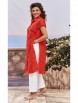Брючный костюм артикул: 25733 красный+белый от Vittoria Queen - вид 6