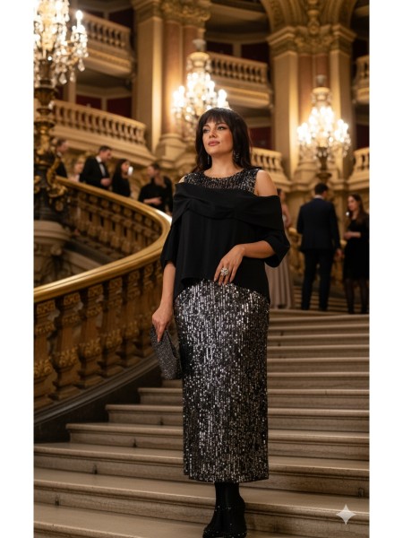 27283 серебристый, черный