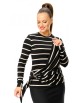 Кофта, джемпер артикул: М-7701 дизайн «полоска» от T&N - вид 5