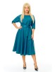 Нарядное платье артикул: M-7624 темная бирюза от T&N - вид 1