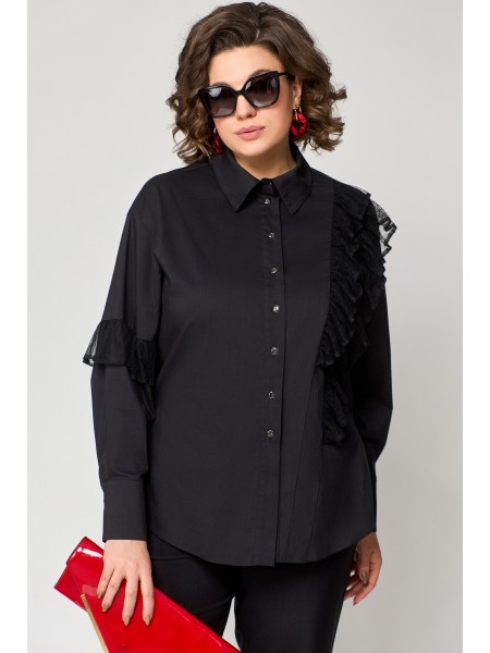 7136-1 черный+кружево