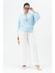 Брючный костюм артикул: 968-2 голубой/молоко от Andina - вид 17
