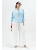 Брючный костюм артикул: 968-2 голубой/молоко от Andina - вид 6