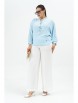 Брючный костюм артикул: 968-2 голубой/молоко от Andina - вид 8