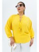 Брючный костюм артикул: 968 желтый/молоко от Andina - вид 4