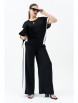 Брючный костюм артикул: 963 черный/белый от Andina - вид 7