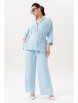 Брючный костюм артикул: 3001-2 голубой от Andina - вид 1
