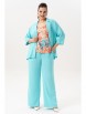 Брючный костюм артикул: 3001-6 бирюза от Andina - вид 4