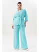 Брючный костюм артикул: 3001-6 бирюза от Andina - вид 1
