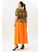 Юбочный костюм артикул: 980-1 принт/мандарин от Andina - вид 2