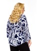 Блузка артикул: 4071 сине-серо-белый принт от Abbi - вид 13