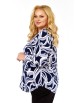 Блузка артикул: 4071 сине-серо-белый принт от Abbi - вид 7