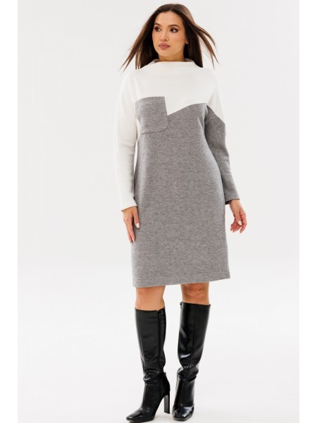 4077 молочный+серый