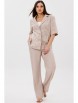 Брючный костюм артикул: 3129 бежевый от Ma Сherie - вид 1